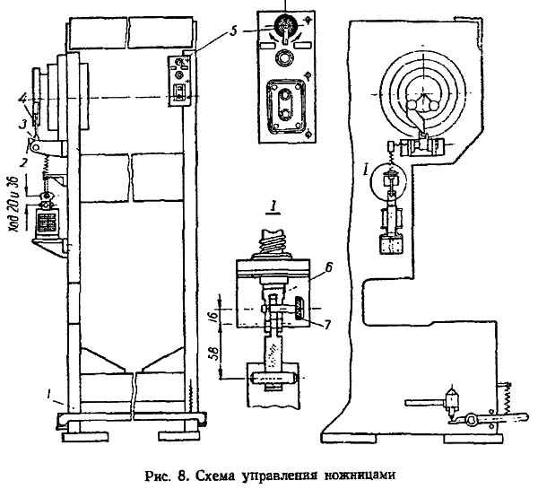 Н475 Схема керування кривошипными ножницами